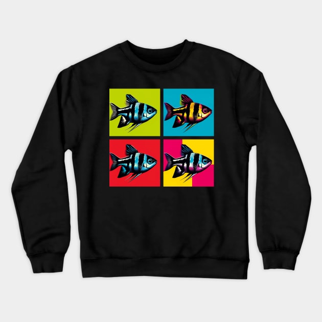 Black Neon Tetra - Cool Tropical Fish Crewneck Sweatshirt by PawPopArt